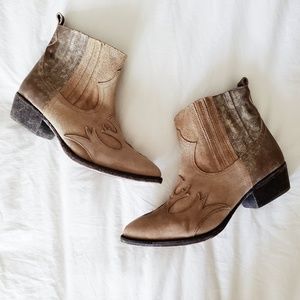 MATISSE Revel Leather Ankle Boot Leather Suede